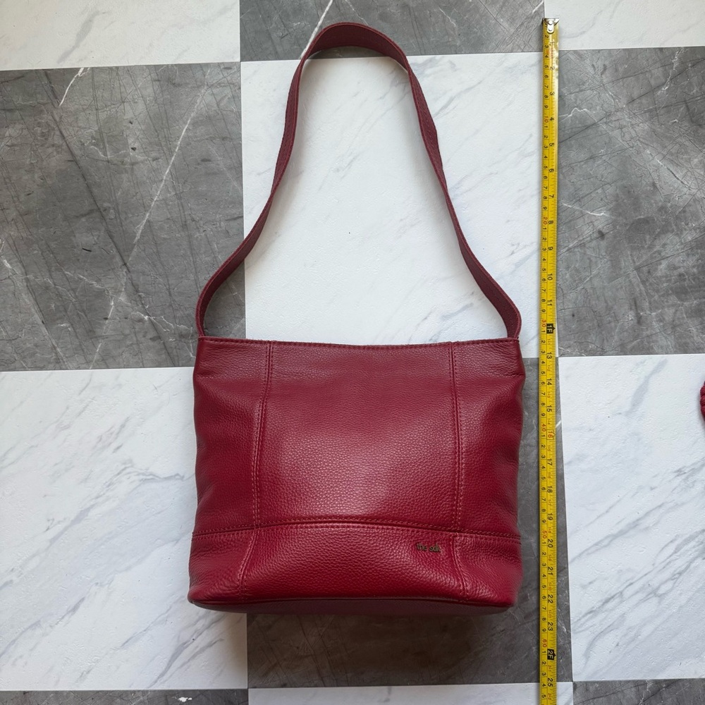 The Sak Red 100% Leather Shoulder Bag